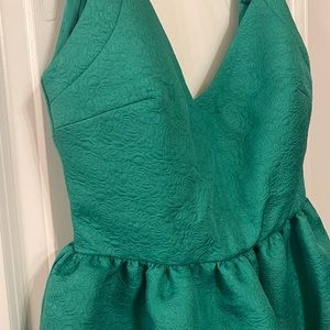 Zara Trafaluc Green Open Back Dress - NEVER WORN